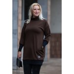 Italy fashion Mikinošaty LIVIA Tmavě zelená – Zboží Dáma