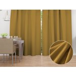 Biante Sametový závěs Velvet Premium SVP-009 Hořčicový - šířka 135 cm 135x190 cm – Hledejceny.cz