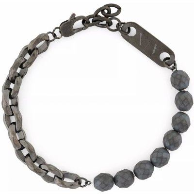 Armani Exchange Slušivý náramek pro muže s hematitem AXG0151060 – Hledejceny.cz