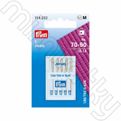 Jehly do šicího stroje "Jersey" 130/705 H SUK 70-90 – Zboží Dáma