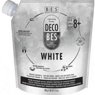 BES Decobes White 8+ Gentle bílý melírovací prášek 500 g