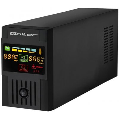 Qoltec MONOLITH 600VA 360W LCD USB 53951 – Zbozi.Blesk.cz