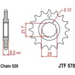 JT Sprockets JTF 578-15 – Zboží Mobilmania