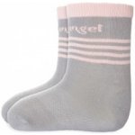 Little Angel-Ponožky tenké protiskluz Outlast tm.šedá/sv.růžová – Zboží Dáma