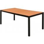 OMAXI 504009 Zahradní stůl hnědý 185 x 90 x 74 cm hliník a WPC – Hledejceny.cz