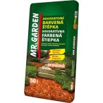 Mr.Garden Dekorační barvená štěpka, oranžová, 50 l – Zboží Dáma