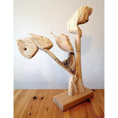 Linde von Braun, Akt I, dřevo, 60 x 70 cm