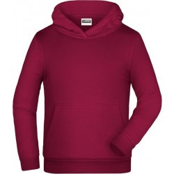 James Nicholson Dětská mikina s kapuci Basic Hoody Children Vínová