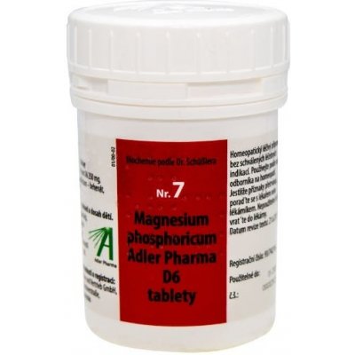 Adler Pharma Schüsslerovy soli Nr. 7 Magnesium phosphoricum D6 2000 tablet – Hledejceny.cz