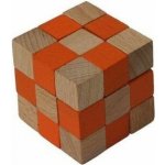 Česká dřevěná hračka Dřevěný hlavolam kostka oranžová – Hledejceny.cz