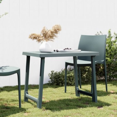 OMAXI 898007 Kempingový stůl zelený 79 x 56 x 64 cm PP vzhled dřeva – Hledejceny.cz