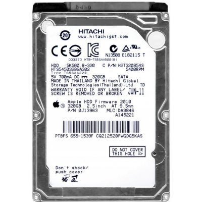 Hitachi 320GB SATA II 2,5", HTS545032B9A302 – Hledejceny.cz