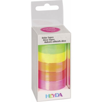 Heyda lepicí papírová neon duhová 5 ks – Zboží Dáma
