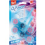 Q-Power Tuhý WC závěs Blue Aqua Exotic Flower 2 ks – Hledejceny.cz