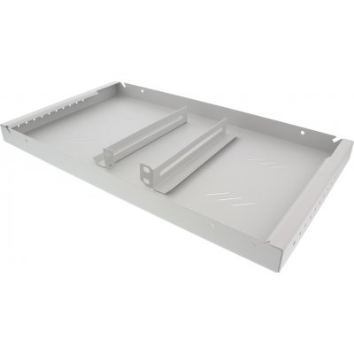 Triton Polička s perforací 1U/450mm, max.nosnost 80kg, RAB-UP-450-A4 – Hledejceny.cz