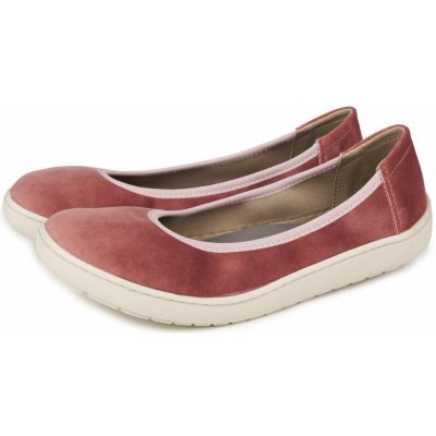 Vlnka dámské barefoot textilní baleríny Joli růžová – Zboží Dáma