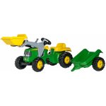 Rolly Toys Šlapací traktor John Deere s nakladačem a přívěsem – Zbozi.Blesk.cz