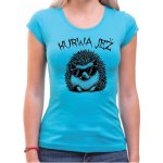 Fajntričko Vtipné Tričko KURWA JEŽ tyrkysová modrá – Zbozi.Blesk.cz