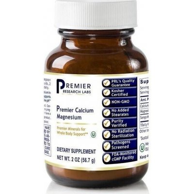 PRL Premier Calcium Magnesium, vápník a hořčík, 57 g