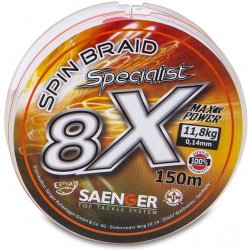 Saenger šňůra 8 X Specialist Spin Braid 150m 0,21mm