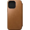 Pouzdro a kryt na mobilní telefon Apple Pouzdro Nomad Modern Leather Folio English Tan iPhone 15 Pro Max