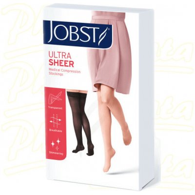 Jobst Opaque stehenní punčocha bez špice s lemem černá – Zboží Dáma