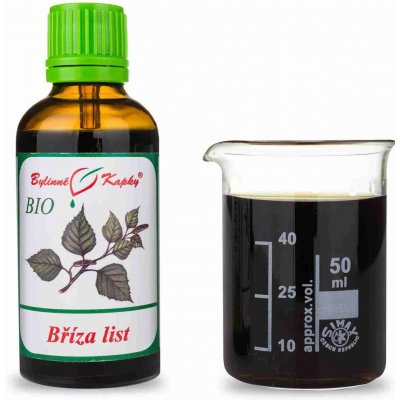 Bylinné kapky Bříza list BIO bylinné kapky tinktura 50 ml – Hledejceny.cz