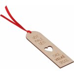 ČistéDřevo Dřevěná záložka do knihy pro učitele Zvolte variantu:: Srdce – Zboží Mobilmania