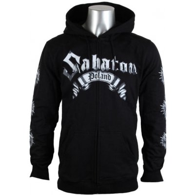 mikina s kapucí CARTON Sabaton Poland černá – Sleviste.cz