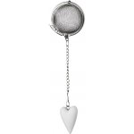 räder Sítko na čaj Heart, stříbrná barva, kov – Zboží Dáma