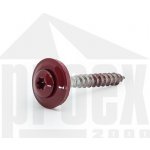 Šroub klempířský pozink. 4,8x20mm, tmavě červená RAL3009 – Hledejceny.cz