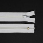 Spirálový zip, šíře 3 mm, délka 25 cm, bílá – Hledejceny.cz