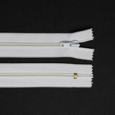 Spirálový zip, šíře 3 mm, délka 25 cm, bílá – Hledejceny.cz