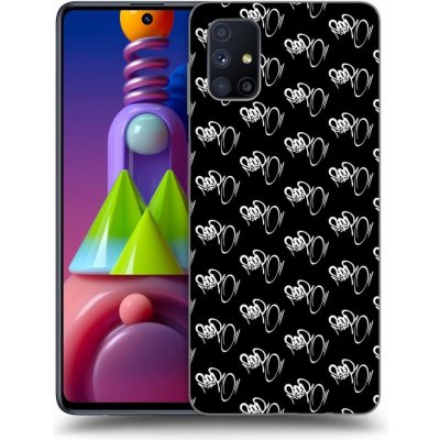 Pouzdro Picasee silikonové Samsung Galaxy M51 M515F - Separ - White On Black černé – Zboží Mobilmania