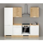 EBS TIME kuchyňský blok 2,4 m bílá mat/dub arlington – Zboží Dáma