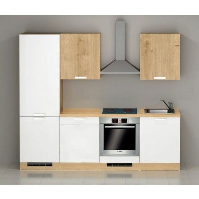 EBS TIME kuchyňský blok 2,4 m bílá mat/dub arlington – Zboží Dáma