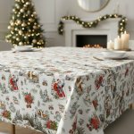 Sareha Ubrus PVC s textilním podkladem vánoční 1698-00 zasněžená krajina š.140cm – Hledejceny.cz