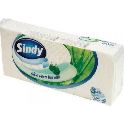 Sindy Papírové kapesníčky aloe vera 3-vrstvé 10 x 10 ks – Zboží Dáma
