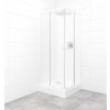 Pevné stěny do sprchových koutů MULTI sprchový kout čtverec bílá/neprůhledné sklo 80x80cm - SIKOMUQ80CH0