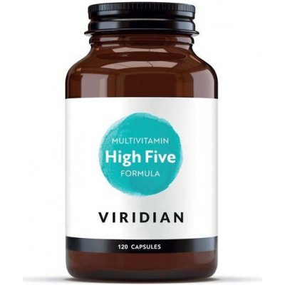 Viridian Nutrition High Five Multivitamin and Mineral Formula 120 kapslí (Multivitamín na stres a pro celkovou odolnost)
