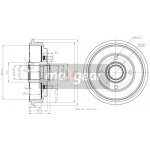 Brzdový buben MAXGEAR 19-2316 | Zboží Auto