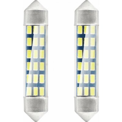 LED STANDARD 3014 18SMD Festoon C5W C10W C3W 41mm White 12V, AMiO 01092 – Hledejceny.cz