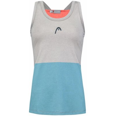 Head Padel Tech Tank Top grey electric blue – Zboží Mobilmania