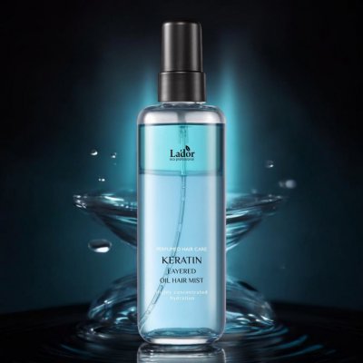 La'dor Dvoufázový keratinový sprej na vlasy Keratin Layered Oil Mist - 130 ml – Hledejceny.cz