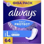 Always Daily Protect Long slipové vložky bez parfemace 64 ks – Zboží Dáma