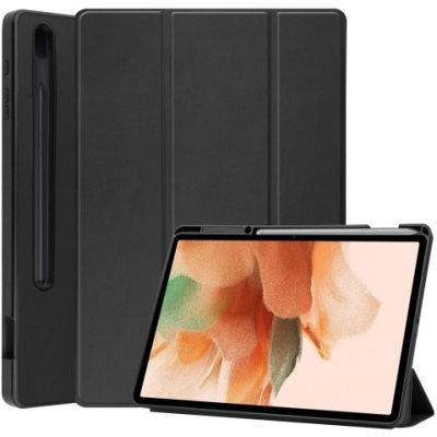 Protemio Leather zaklapovací obal Samsung Galaxy Tab S8+ / S7+ / S7 FE 32767 černý