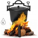 KOTLÍK LITINOVÝ STOJÍCÍ 8L LOVECKÝ HRNEC OHNIŠTĚ GRIL MULTIGARDEN – Hledejceny.cz
