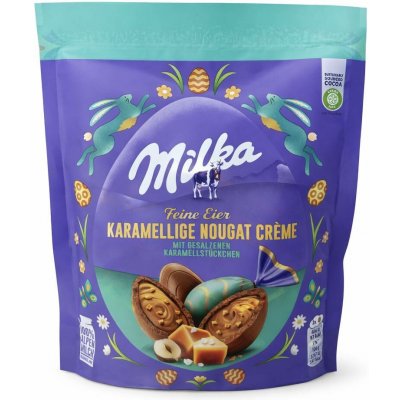 Milka Čokoládová Vejce s kousky karamelu 90 g – Hledejceny.cz
