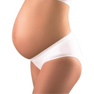 Babyono kalhotky podbřišní pro těhotné ženy bílé – Zboží Mobilmania
