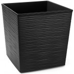 LAMELA Květináč JUKA 30x30 cm vrub antracit – Hledejceny.cz
